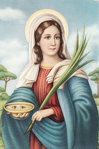 ORACI�N A SANTA LUC�A&nbsp;- ORACIONES, MILAGROS, D�A DE CONMEMORACI�N, PEDIDOS Y ESTAMPITA